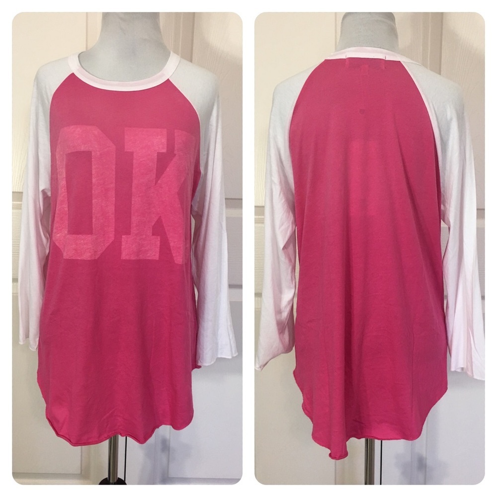 NWT! Wildfox OK rebel raglan tee